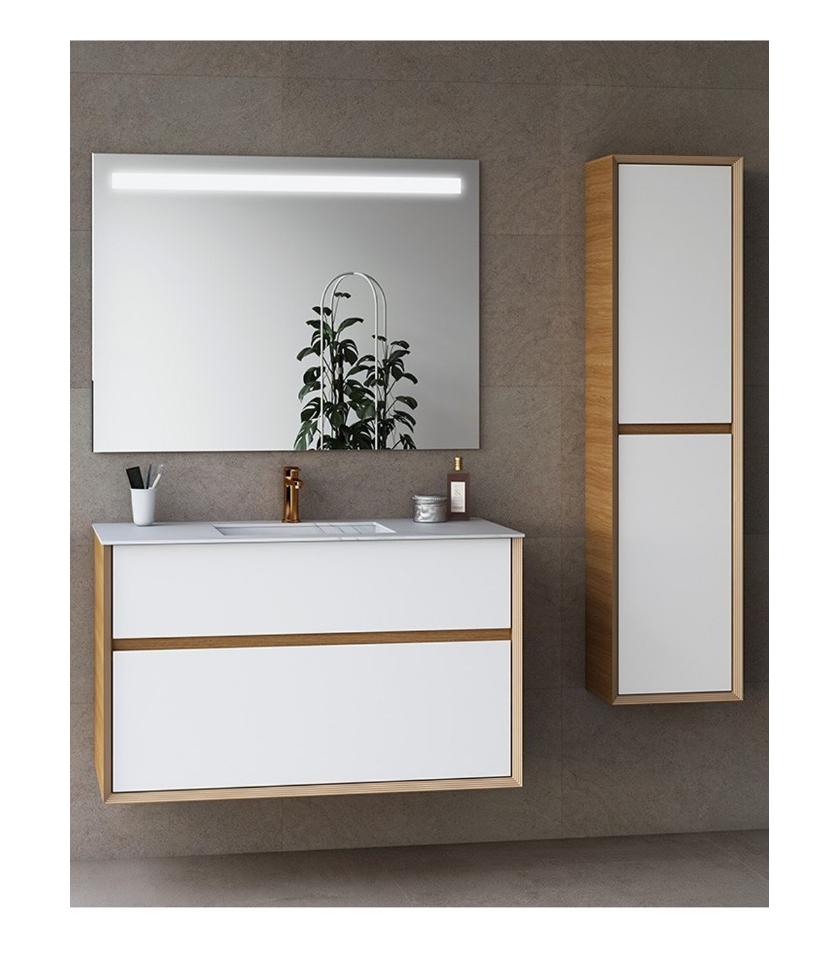 Conjunto completo mueble de baño NOJA de SALGAR al mejor precio garantizado.